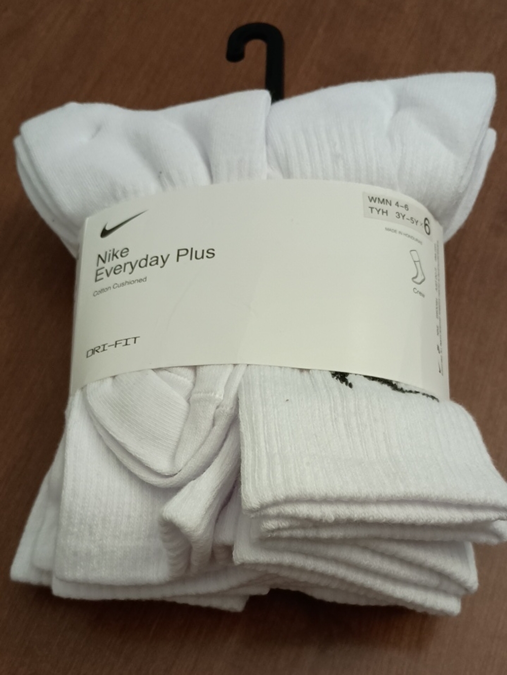 Nike White Everyday Plus Cushioned Crew Socks - 6 Pack